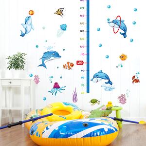 Falmatrica "Gyerekmérő - delfinek" 165x125cm