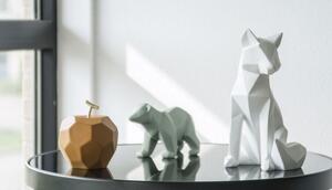 Origami Apple szobor, barna