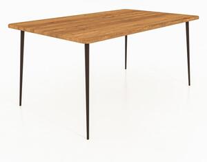 Tölgyfa étkezőasztal 160x90 cm Kula – The Beds