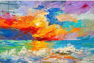 Üveg kép 70x50 cm Abstract Sunset – Wallity