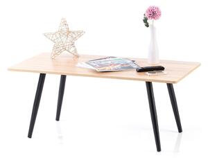Íróasztal tölgyfa dekoros asztallappal 55x110 cm Pyxe – Homede