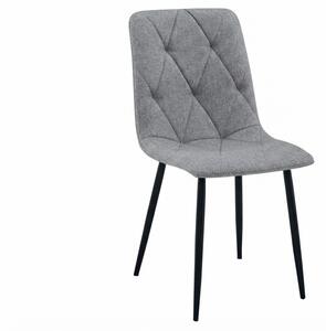 Szürke LIBRA PLATINUM GREY szék fekete lábakkal