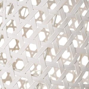 Fehér bambusz asztali lámpa bambusz búrával (magasság 36 cm) – Casa Selección