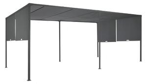 Antracit Sevilla 3x6m terasz pergola szúnyoghálóval Garden Point