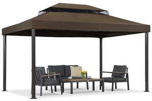 Barna kerti pavilon Valencia 3x3 m Garden Point
