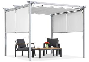 Fehér terasz pergola redőnyökkel La Palma 3x3 Garden Point