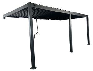 Lagos 3x6 Garden Point falra szerelhető terasz pergola antracit színben