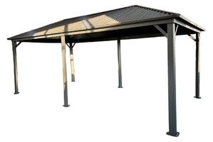 Fém pavilon Szardínia 3x6 Garden Point antracit