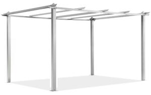 Barbados 3 x 4 m fehér Garden Point fém kerti pergola kerete