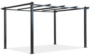 Barbados 3 x 3 m antracit Garden Point fém terasz pergola keret