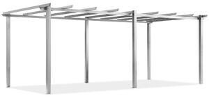Barbados 3 x 6 m fehér Garden Point fém kerti pergola kerete