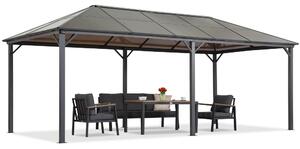 Kerti pavilon Milos 3x6m szúnyoghálóval Garden Point szürke