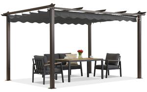 Barbados terasz pergola 3x4 m Garden Point fa-antracit