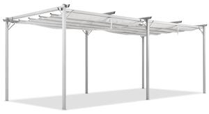Fehér La Palma 3x6m Garden Point terasz pergola