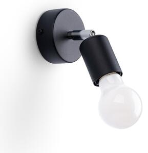 Fekete fali lámpa ø 6 cm Brando – Nice Lamps
