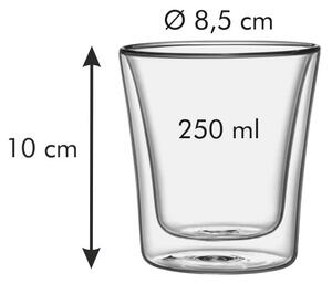 Duplafalú pohár szett 2 db-os 0,25 l myDrink - Tescoma