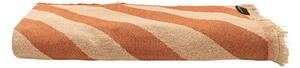 Téglavörös-bézs ágytakaró franciaágyra 240x240 cm Terracota Lines – Really Nice Things