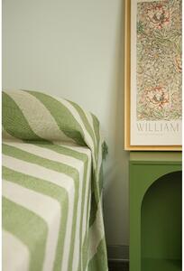 Zöld-bézs ágytakaró franciaágyra 240x240 cm Green Lines – Really Nice Things