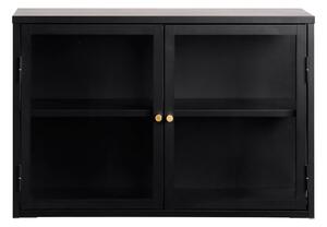 Fekete fém tálalószekrény 90x60 cm Carmel – Unique Furniture