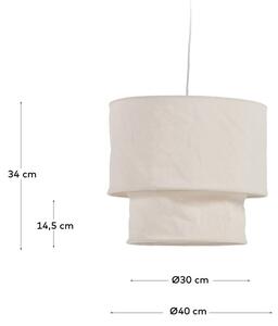 Bézs textil lámpabúra ø 40 cm Mariela – Kave Home