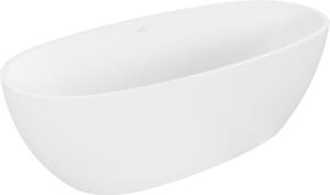 Mexen Torino szabadon álló kád konglomerátumból 155 x 78 cm, fehér matt - 57271557800
