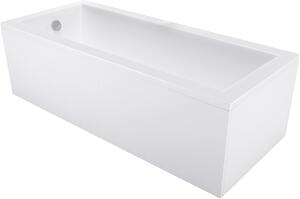 Mexen Cubik Téglalap alakú 120 x 70 cm-es kád borítással, fehér - 55031207000X