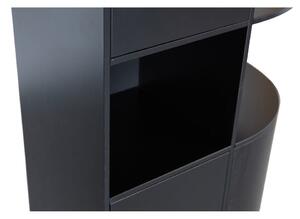 Fekete borovi fenyő moduláris könyvespolc 78x210 cm Finca – WOOOD