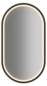 LED tükör APOLLO 2 | fekete 50 x 90 cm