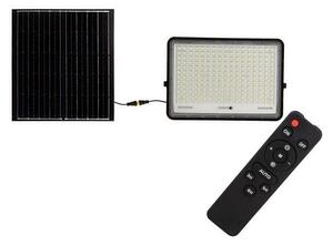 V-Tac LED Kültéri napalemes reflektor LED/30W/3,2V 4000K fekete + + távirányító VT1460
