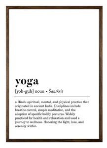 Poszter 50x70 cm Yoga – Wallity