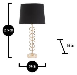 X fekete asztali lámpa, ø 30 cm - Mauro Ferretti
