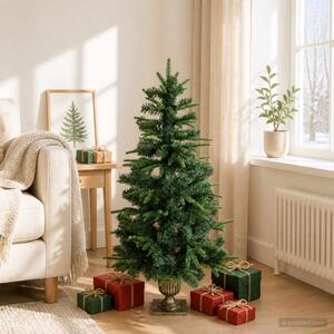 Mini Karácsonyfa 120 cm PVC és PE Zöld