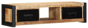 TV szekrény 100x30x25 cm tömör durva fa Mango