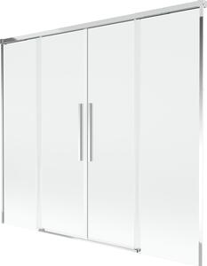 Mexen Rox kétszárnyú toló kádfal 190 x 150 cm, átlátszó, króm - 8C9-190-002-01-00