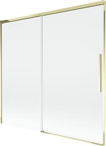 Mexen Rox 2-szárnyú, eltolható fürdőkádparaván 170 x 150 cm, átlátszó, aranyszínű - 8C9-170-001-50-00