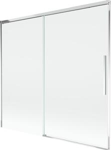 Mexen Rox kétszárnyú, toló kádfal 170 x 150 cm, átlátszó, króm - 8C9-170-001-01-00