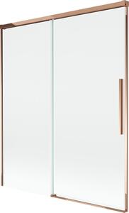 Mexen Rox 2-szárnyú, toló kádparaván 140 x 150 cm, átlátszó, rózsaarany - 8C9-140-001-60-00
