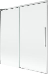 Mexen Rox kétszárnyú, toló fürdőkádparaván 150 x 150 cm, átlátszó, króm - 8C9-150-001-01-00