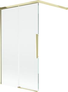 Mexen Rox 2-szárnyú tolózuhany paraván 100 x 150 cm, átlátszó, arany - 8C9-100-003-50-00