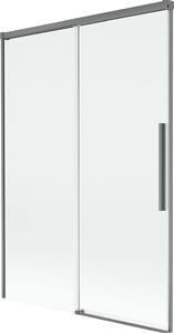 Mexen Rox Mexen Rox 2-szárnyas, széthúzható fürdőkád paraván 120 x 150 cm, átlátszó, gun metal - 8C9-120-001-95-00