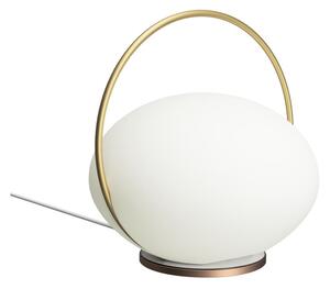 Fehér-aranyszínű LED asztali lámpa (magasság 19 cm) Orbit – UMAGE
