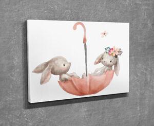 Gyerekszoba kép 40x30 cm Bunnies – Wallity