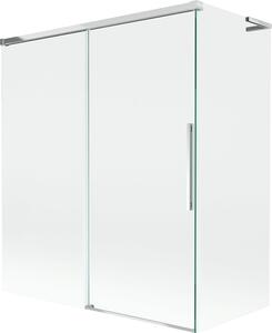 Mexen Rox L 2-szárnyú toló kádparaván, 140 + 70 x 150 cm, átlátszó, króm - 8C9L-140-070-01-00