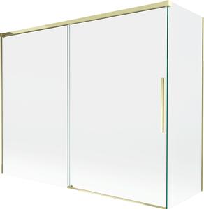 Mexen Rox 2-szárnyas, toló kádparaván 190 + 90 x 150 cm, átlátszó, arany - 8C9-190-090-50-00