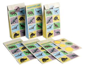 Ajándéktáska szett 6 db-os 5x12 cm Prehistoric Land - Rex London