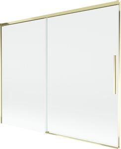 Mexen Rox 2-szárnyú, toló zuhanyfal 190 x 150 cm, átlátszó, arany - 8C9-190-001-50-00