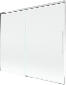 Mexen Rox kétszárnyú, toló kádparaván 180 x 150 cm, átlátszó, króm - 8C9-180-001-01-00