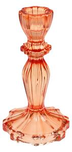 Narancssárga magas üveg gyertyatartó - Rex London