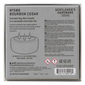Illatos szójaviasz gyertya égési idő 40 ó Bourbon Cedar – Gentlemen's Hardware
