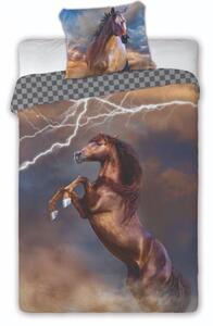 Deluxe 3D Lovak pamut ágyneműhuzat 200x140cm+90x70cm Faro